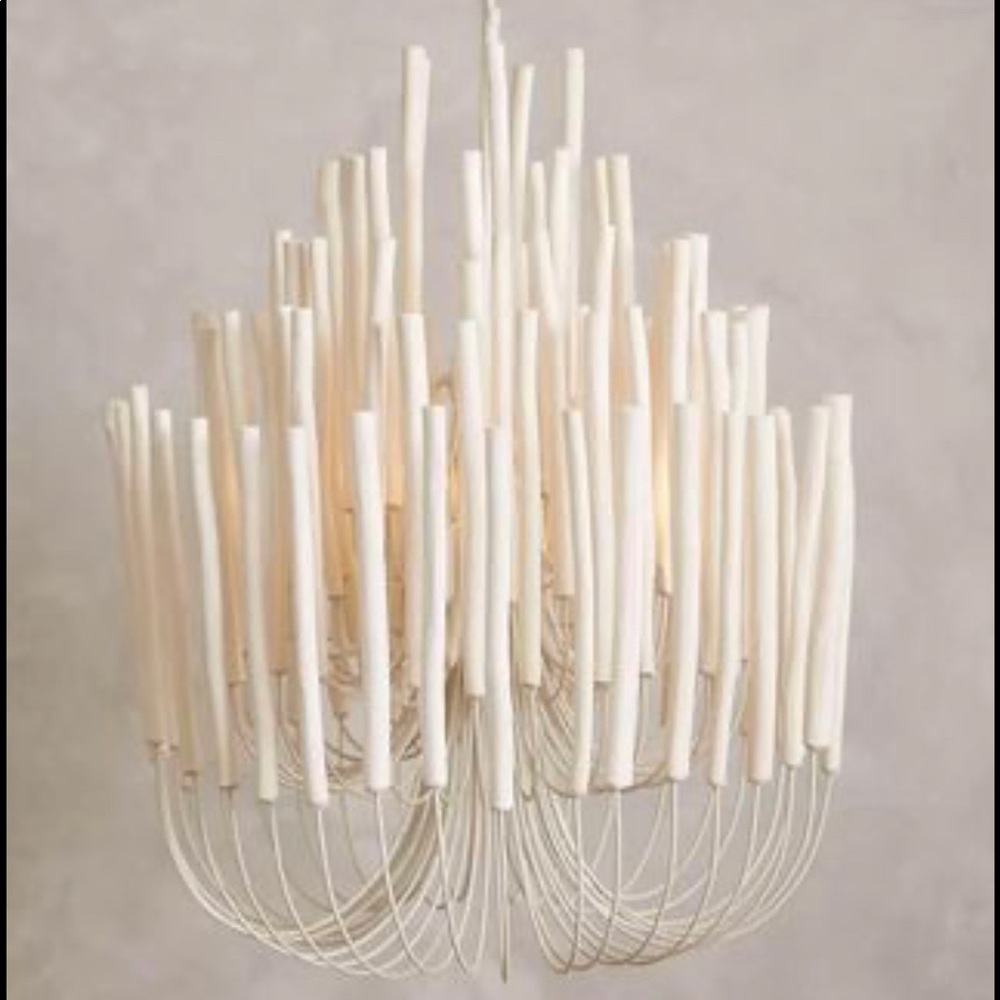 Anthropologie Tiered Taper Chandelier size large.